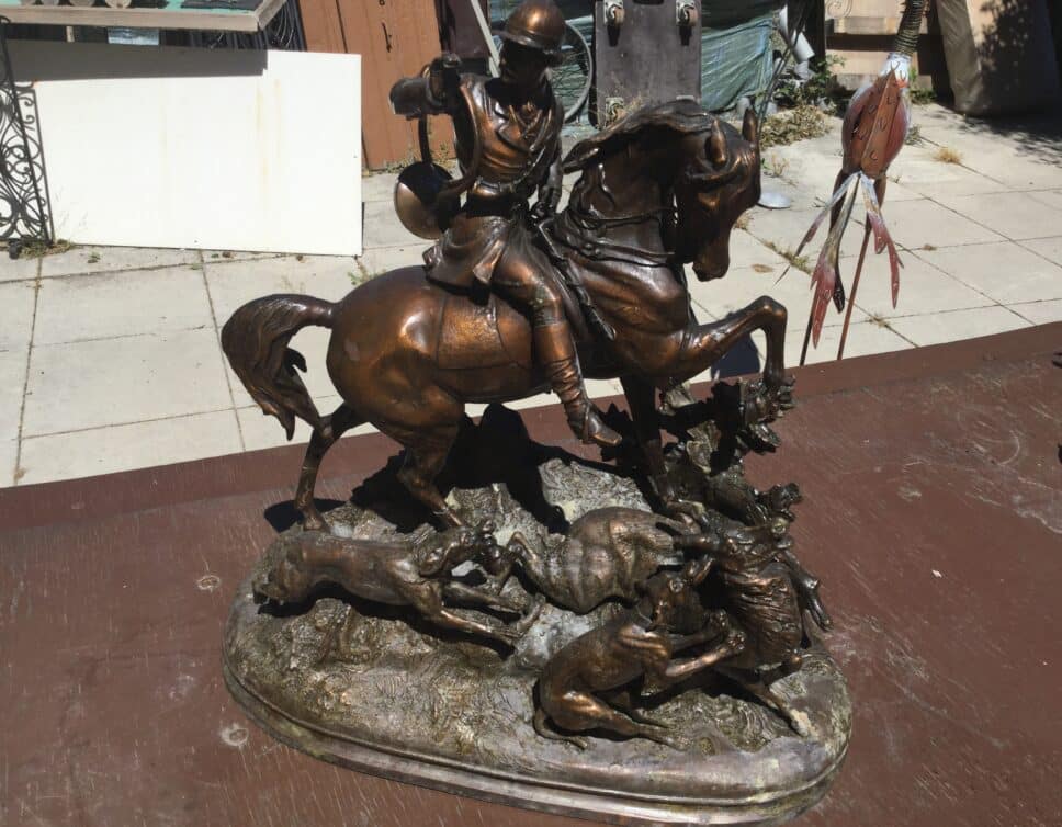Sculpture bronze signé Waagen