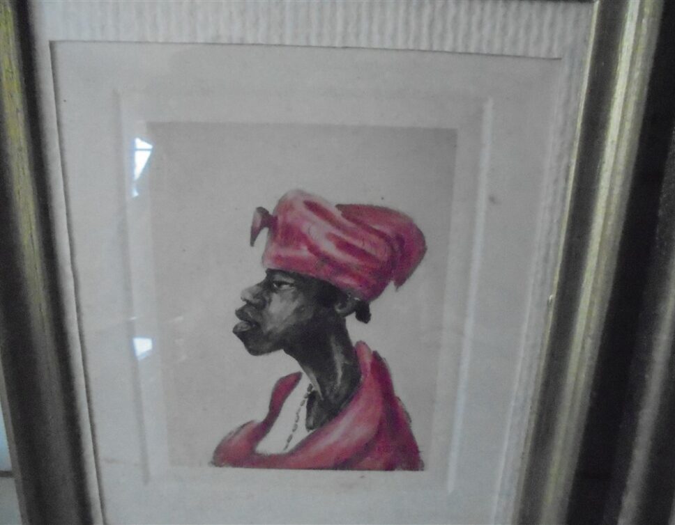 Peinture Tableau, Pastel: Tableau art africain