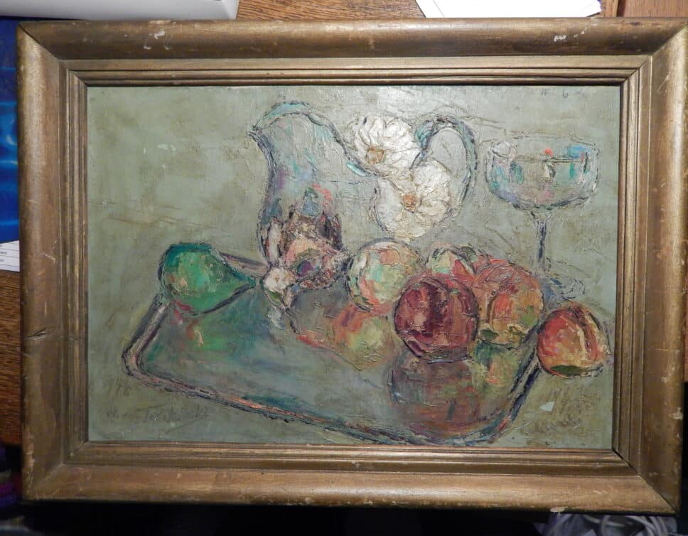 Peinture Tableau, Pastel: plateau de fruits