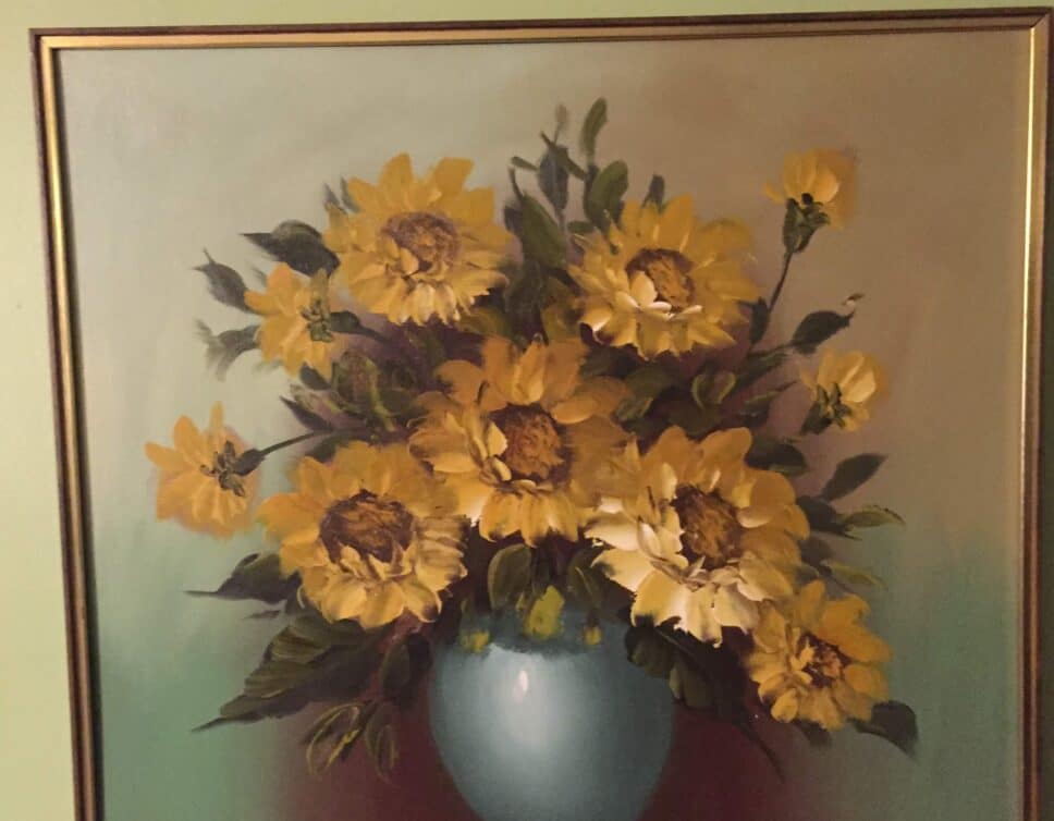 : Pots de fleurs de tournesols