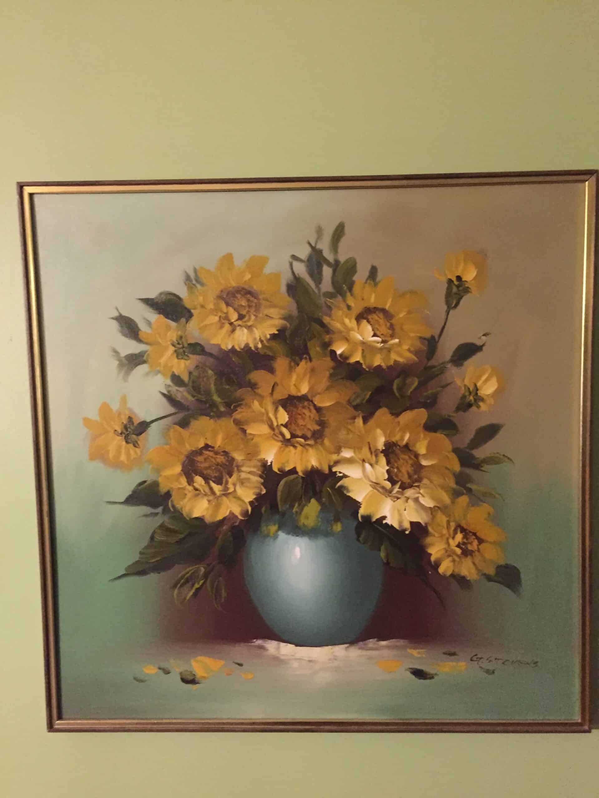 : Pots de fleurs de tournesols