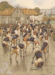 Cecil Aldin - 'The Hounds Began Suddenly to Howl in Chorus', Yale Center for British Art Estimation Cecil Aldin gratuite