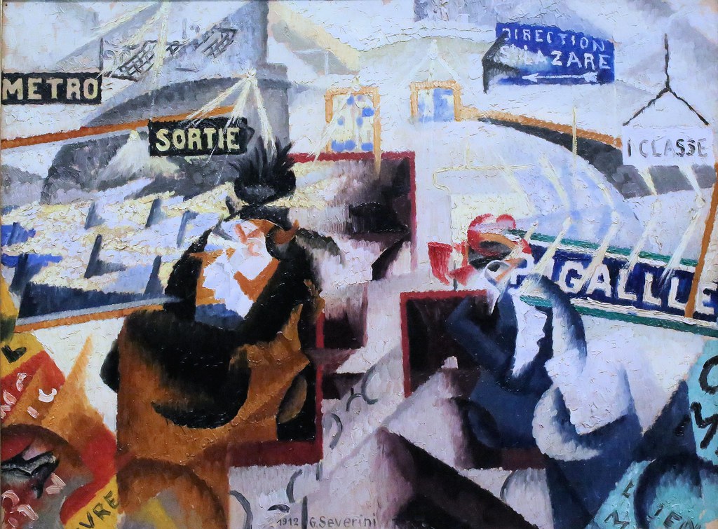 Gino Severini. 1883-1966. Paris. Le Nord Sud. 1912. Milan Pinacoteca Brera. Estimation Gino Severini