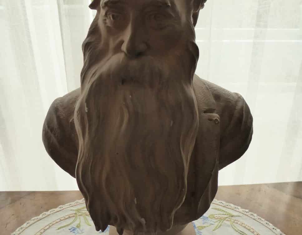 : Buste en plâtre d’ Aimé de SOLAND par R.David d’ ANGERS 1893
