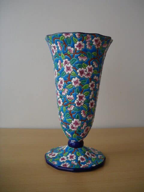 vase faience LONGWY