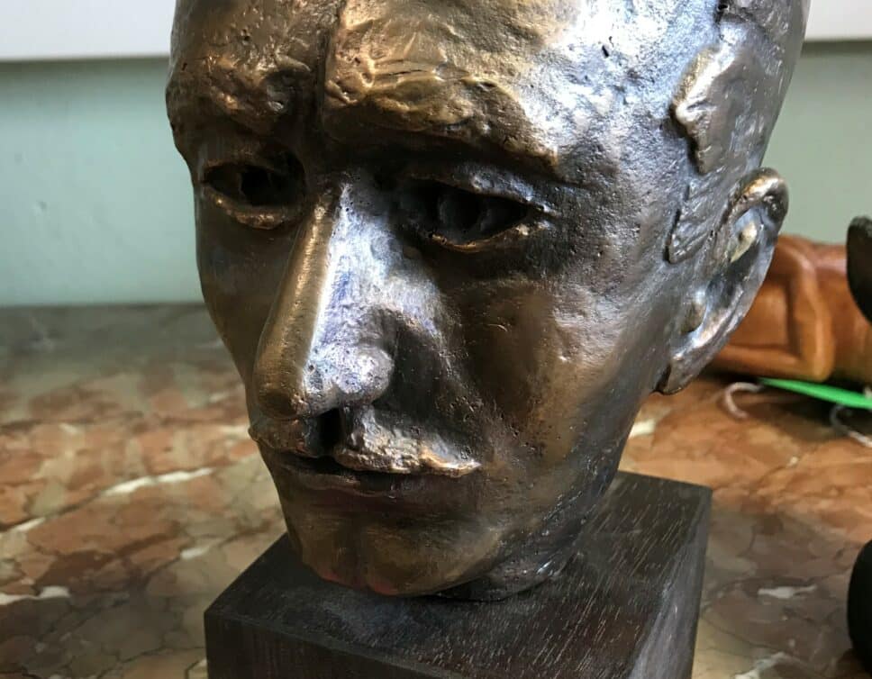 : Bronze portrait R. COLMAN