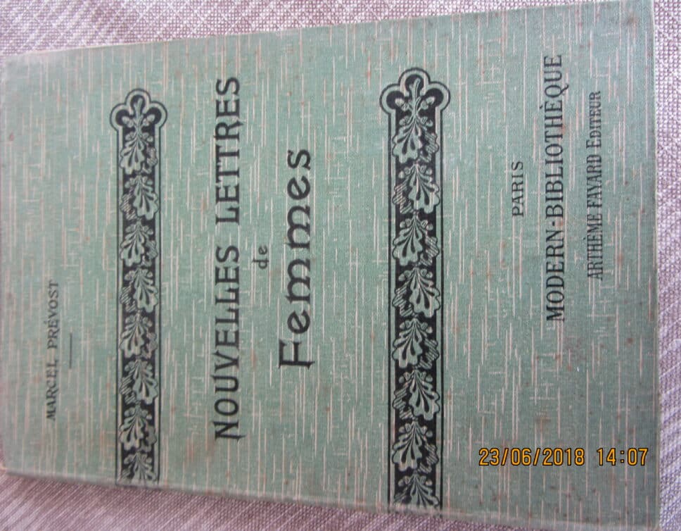 Estimation Livre, manuscrit: livre Marcel Prévost