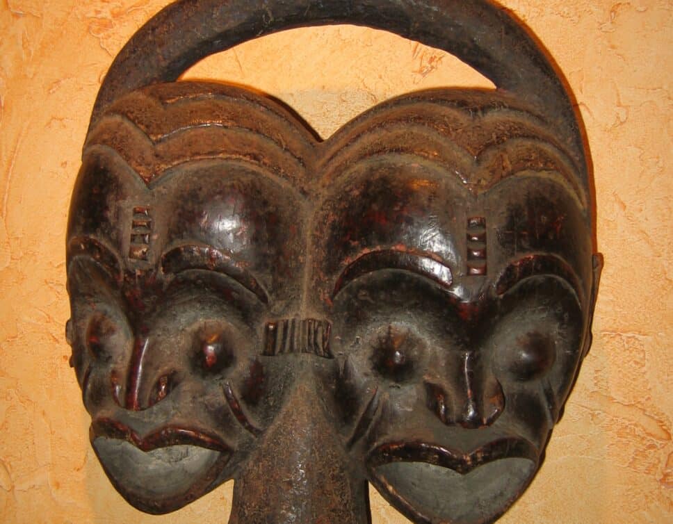 sculpture Afrique jumeaux