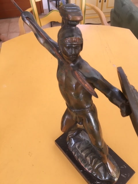 Estimation de sculpture et bronze I Estimation gratuite en 48h: bronze guerrier antique