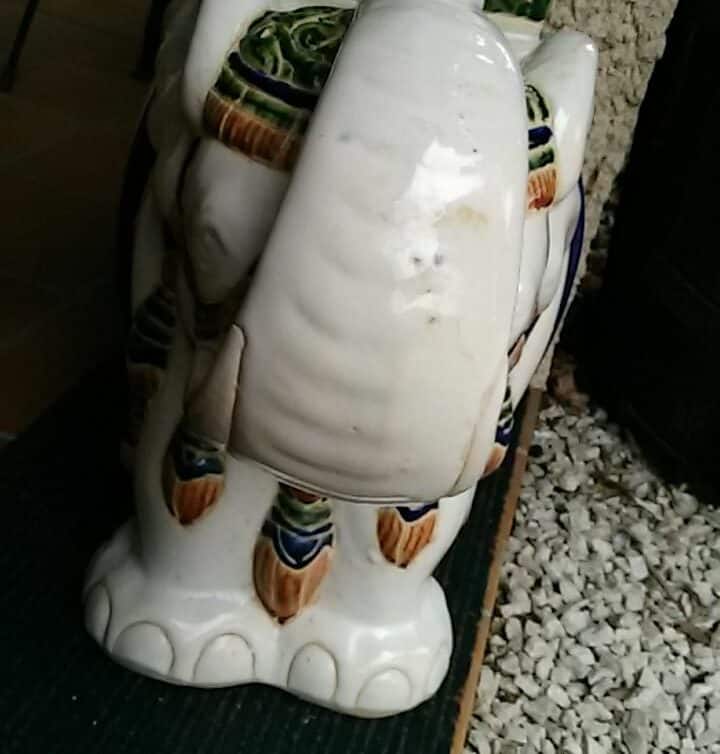 Elephant decoratif ceramique