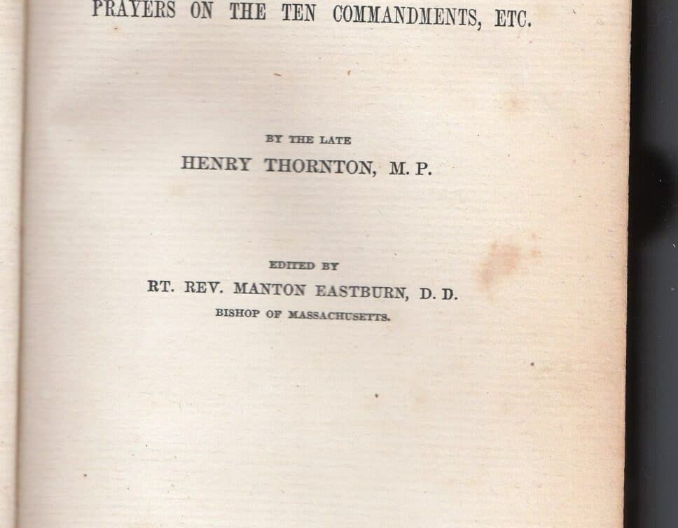 Estimation Livre, manuscrit: Livre de Henry Thornton daté 1867 , en anglais