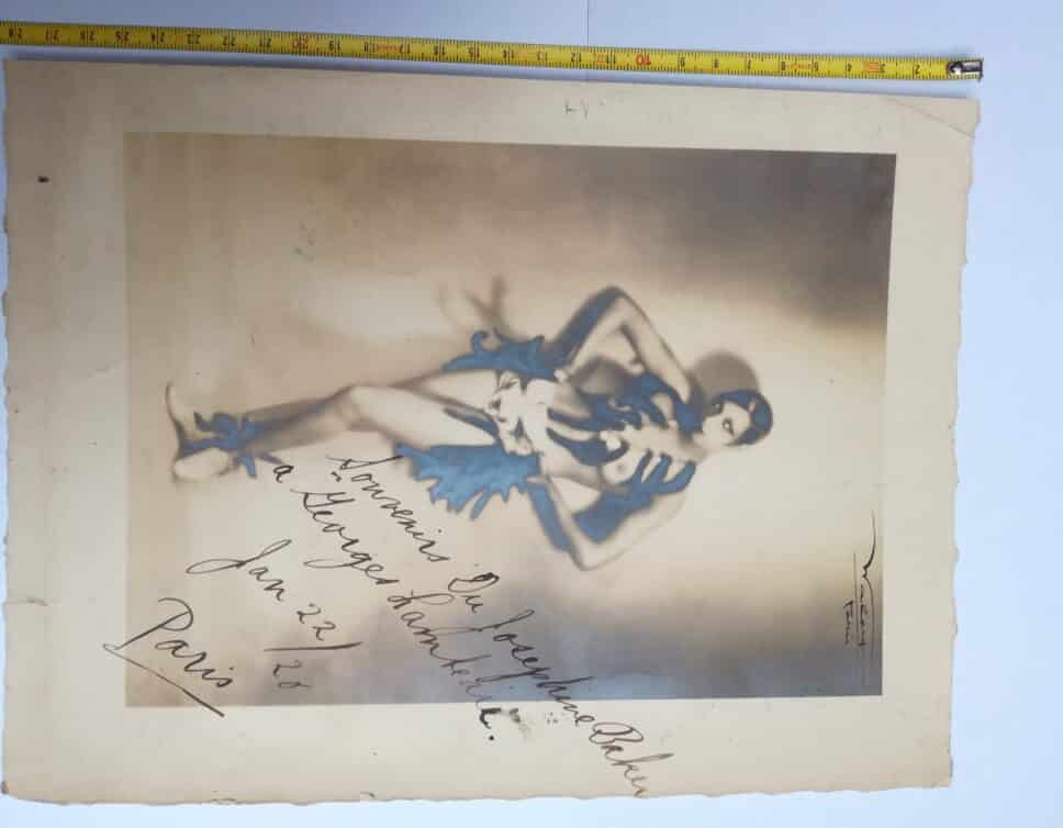 Autographe Josephine Baker 22 janvier 1928