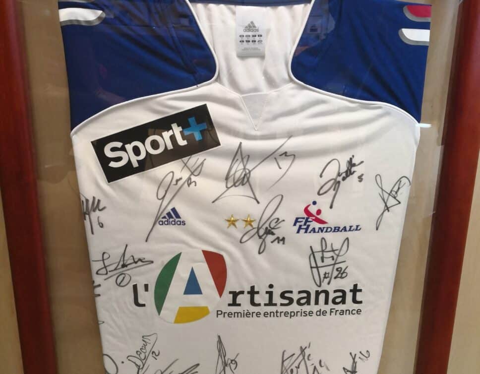 Maillot équipe de France hand Signé par l’équipe