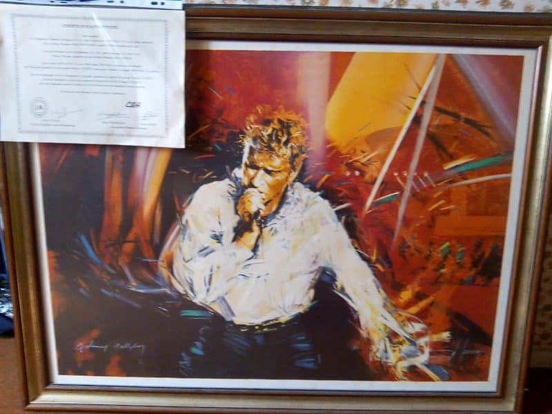 Lithographie Johnny Hallyday