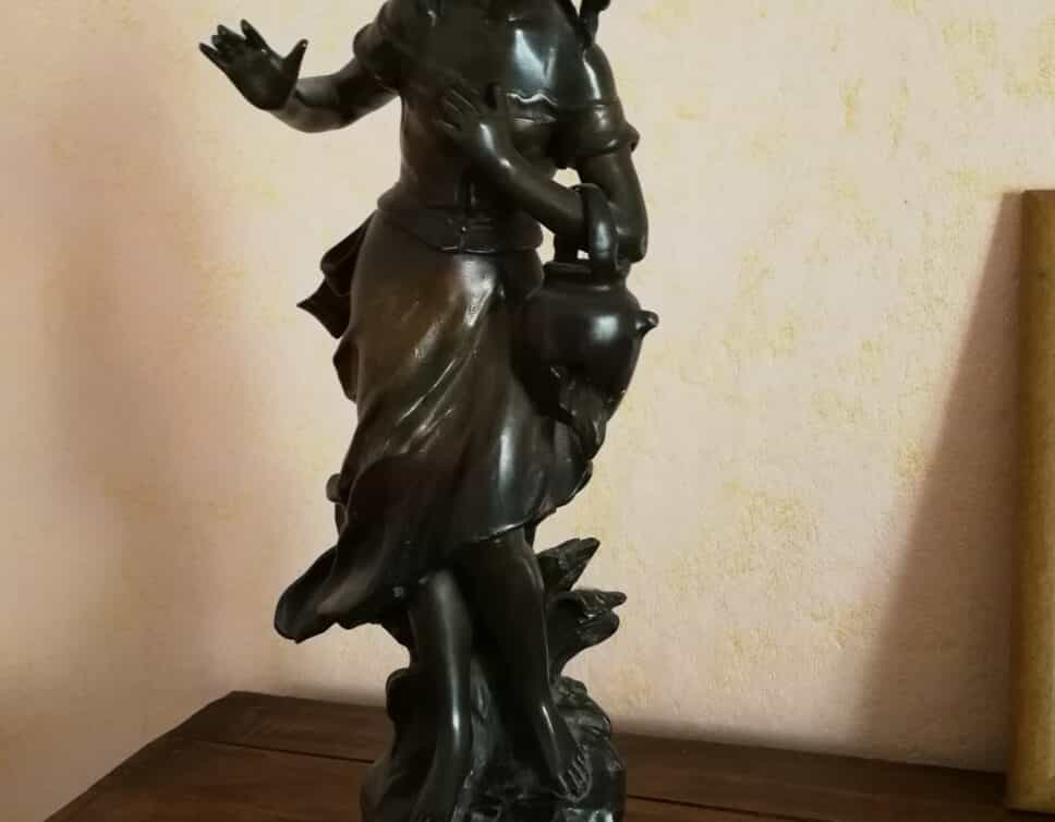 : Bronze « La cruche cassée ». François moreau