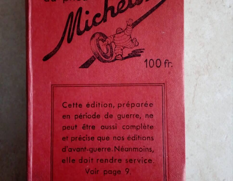 Estimation Livre, manuscrit: Guide du pneu Michelin 1945
