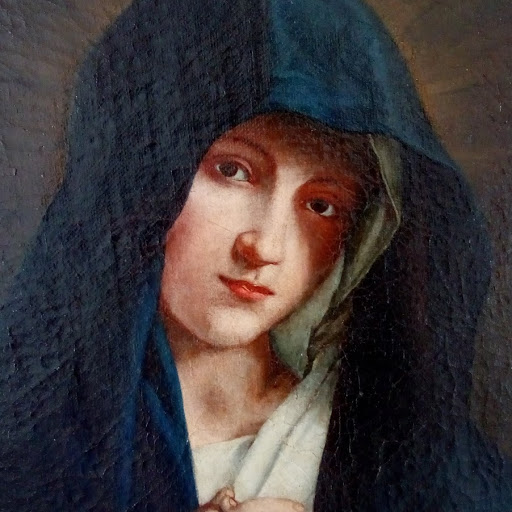 Peinture Tableau, Pastel: vierge en prière