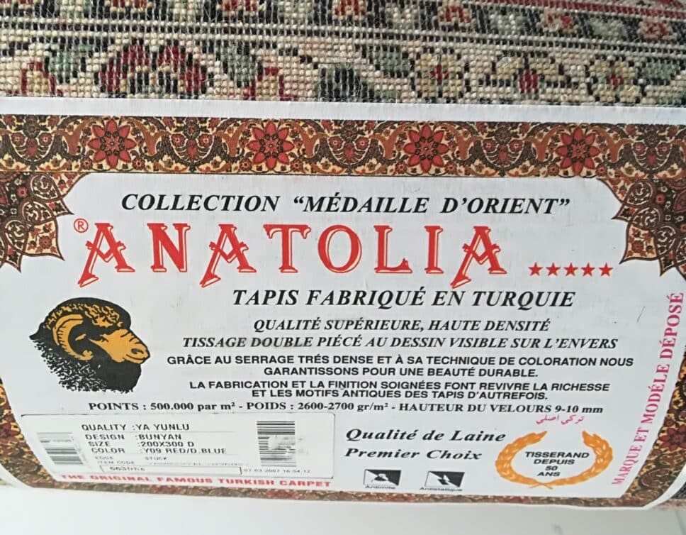 tapis anatolia medaille collection d orient