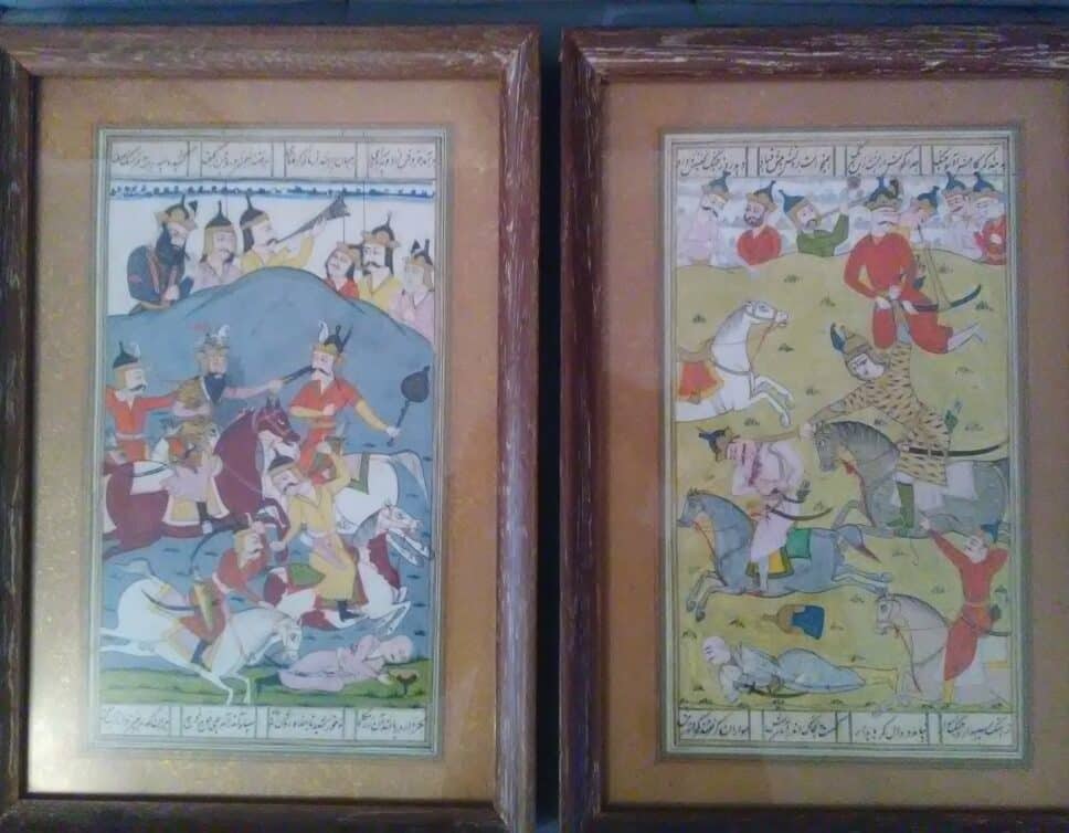 deux miniatures persanes