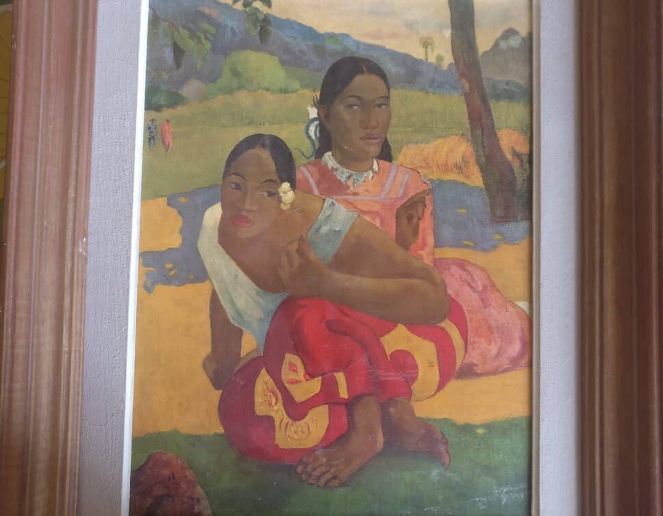 : Paul Gauguin, deux femmes des îles, sur toile, signé 1892