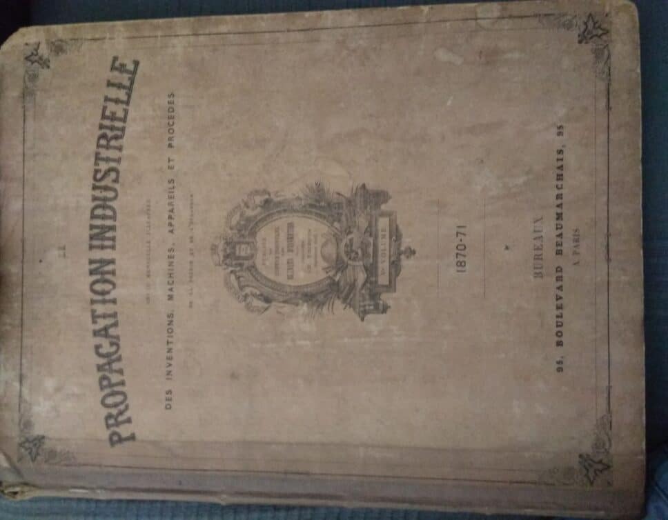 Estimation Livre, manuscrit: Propagation industrielle 1870