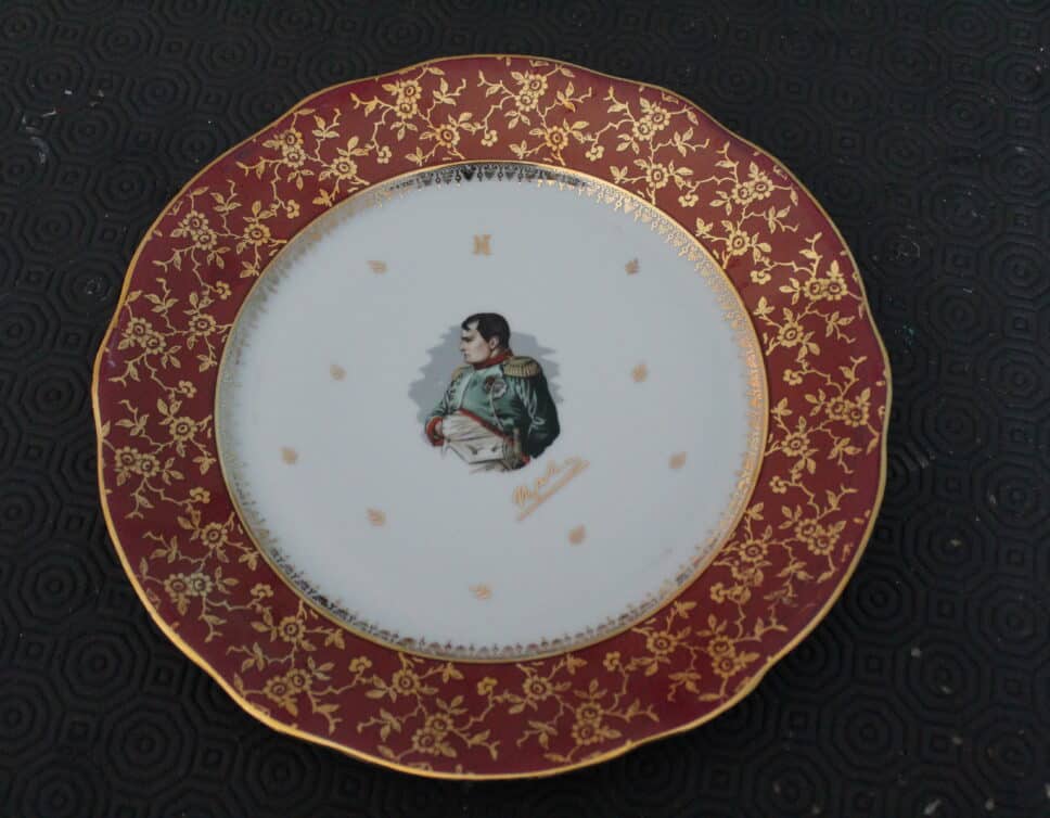 Assiette de Napoléon en porcelaine de luxe