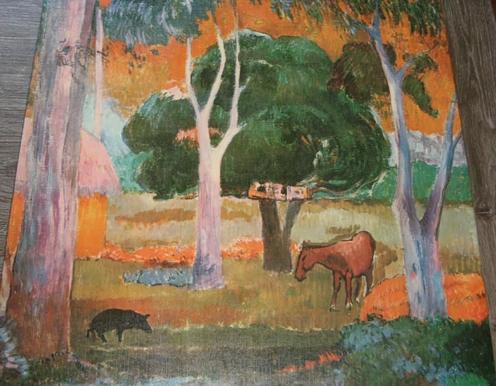 Peinture Tableau, Pastel: Tableau signé paul gauguin