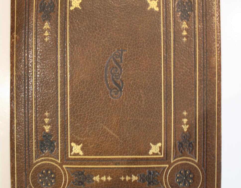 Estimation Livre, manuscrit: sous main en cuir de Camille saint SAENS
