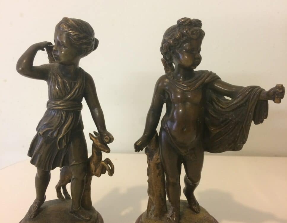 Statuettes en bronze XIX Louis Kley