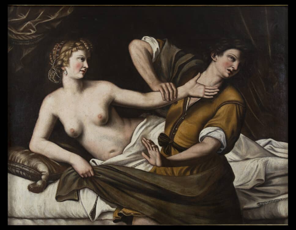 Peinture Tableau, Pastel: Joseph et la femme de Putiphar