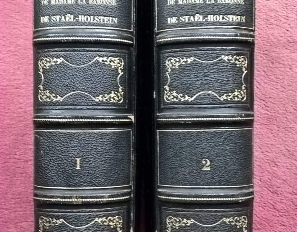 Estimation Livre, manuscrit: Les oeuvres complètes de Mme La Baronne de Staêl Holstein,
