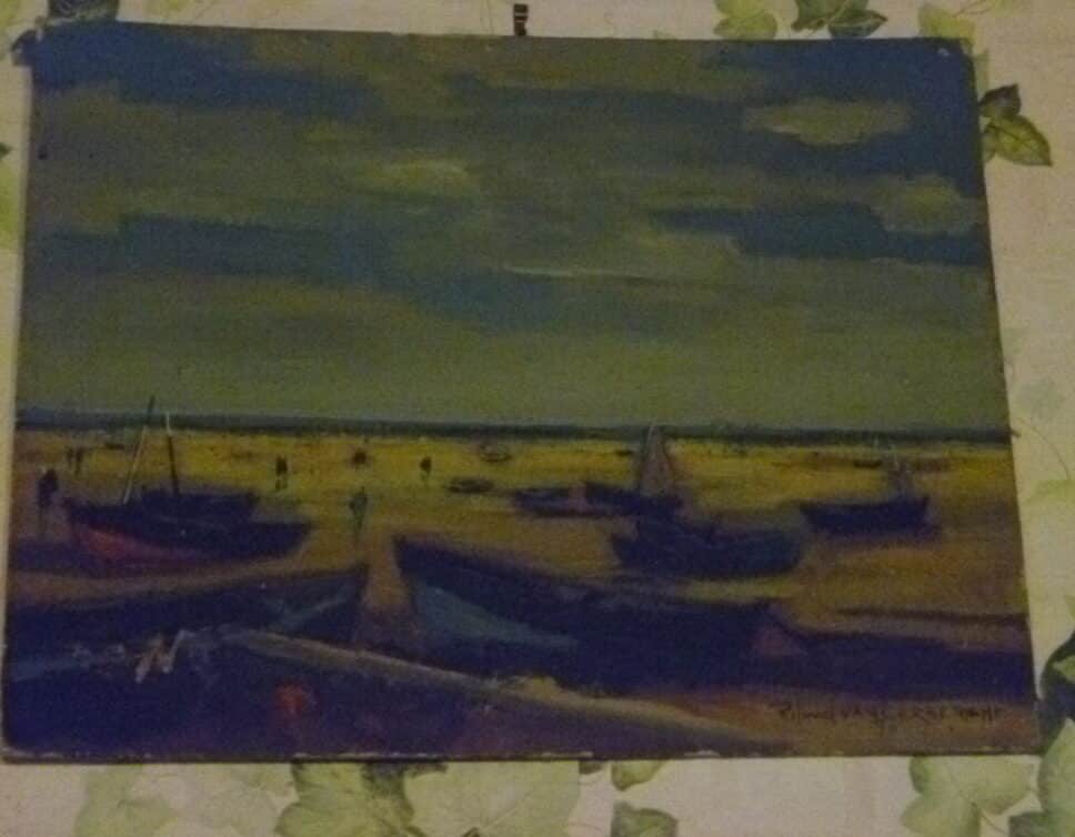 : bjr le peintre roland van lerberghe peint en 1969