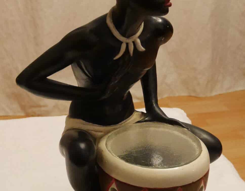 Sculpture Africain tambour Salvatore  Melani