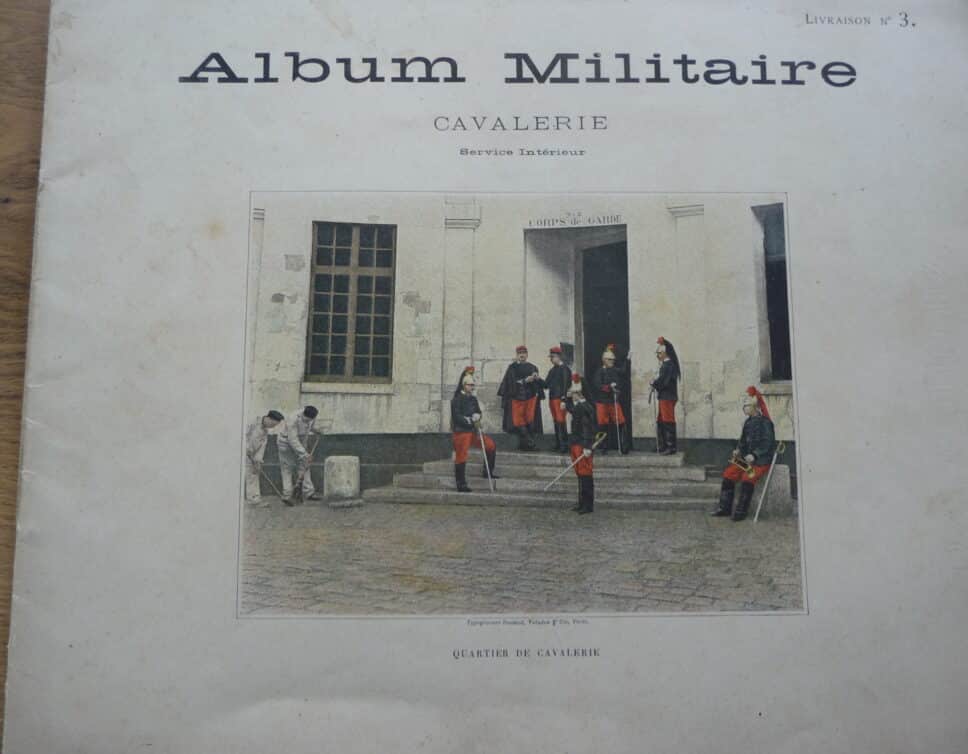3 premiers albums militaires environ 1880-1900