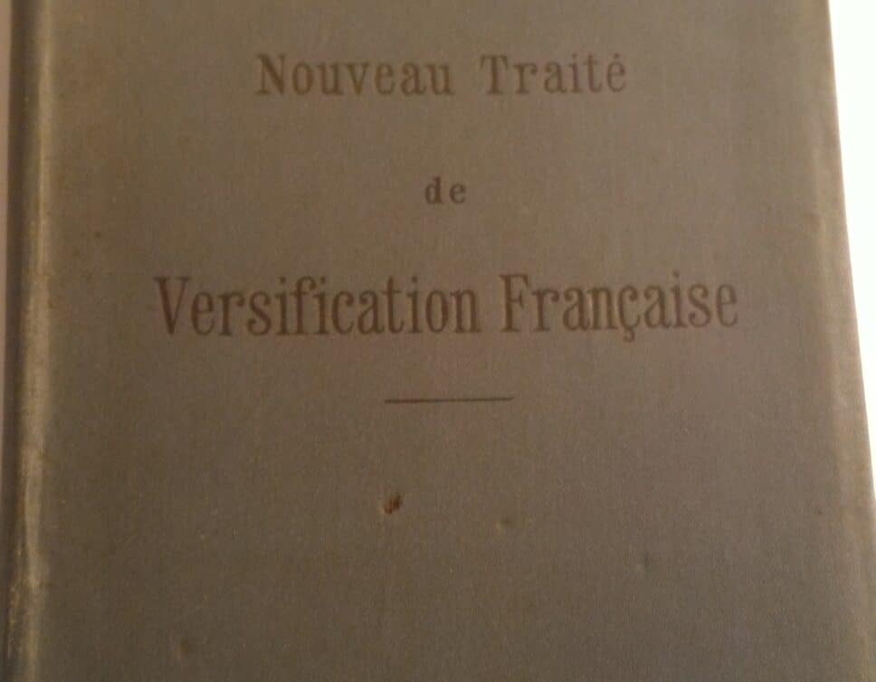 Estimation Livre, manuscrit: Versification française