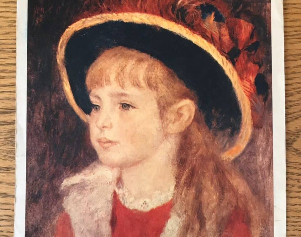 Gravure Fillette Au Chapeau Renoir