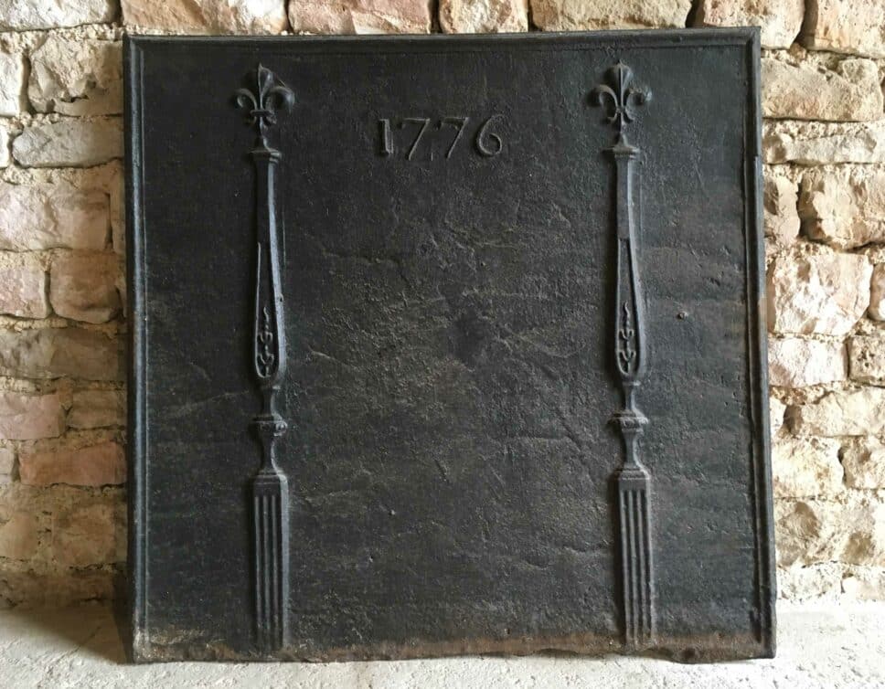 Plaque cheminée 1776