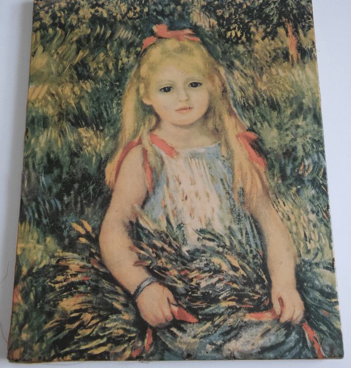 : Petite fille blonde 1896 Toile (Renoir)