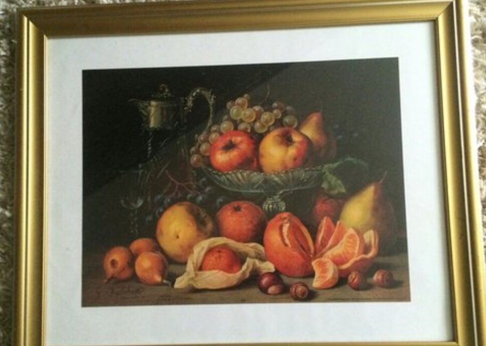 Peinture Tableau, Pastel: Fruit Nature morte Giuseppe Falchetti
