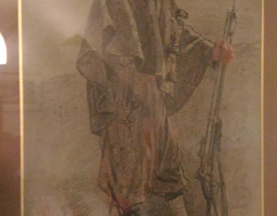 : Alphonse de Neuville, soldat,crayon