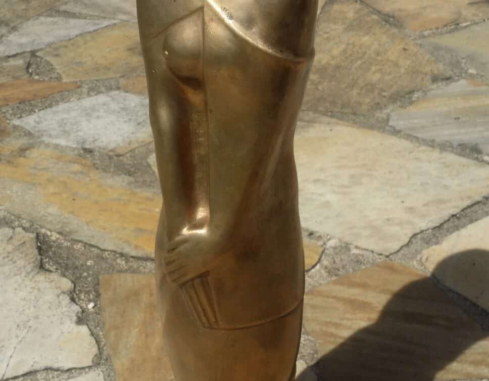 Statuette bronze art déco