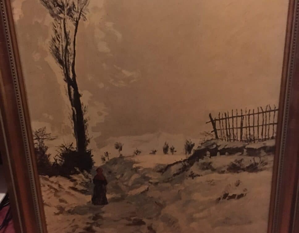 : Guillaumin, les éditions Braun PARIS (Chemin creux Effet de neige (1869)