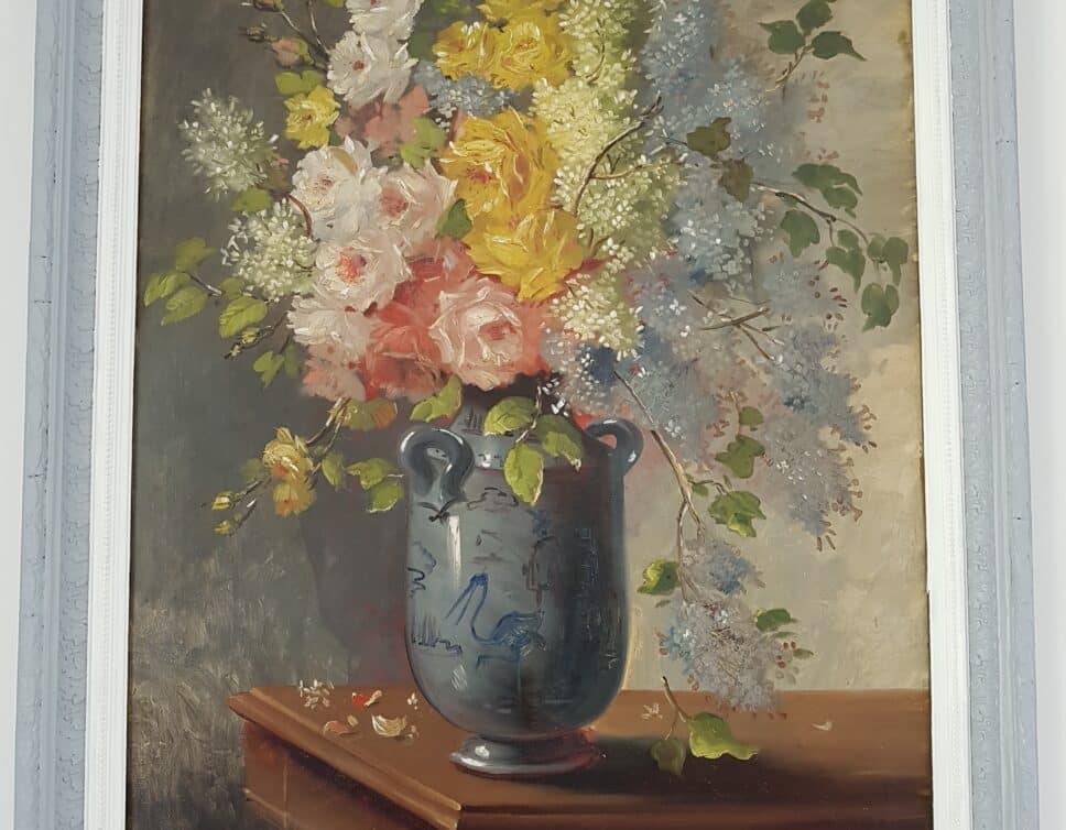 Peinture Tableau, Pastel: Pot de fleurs par Emile Vernon