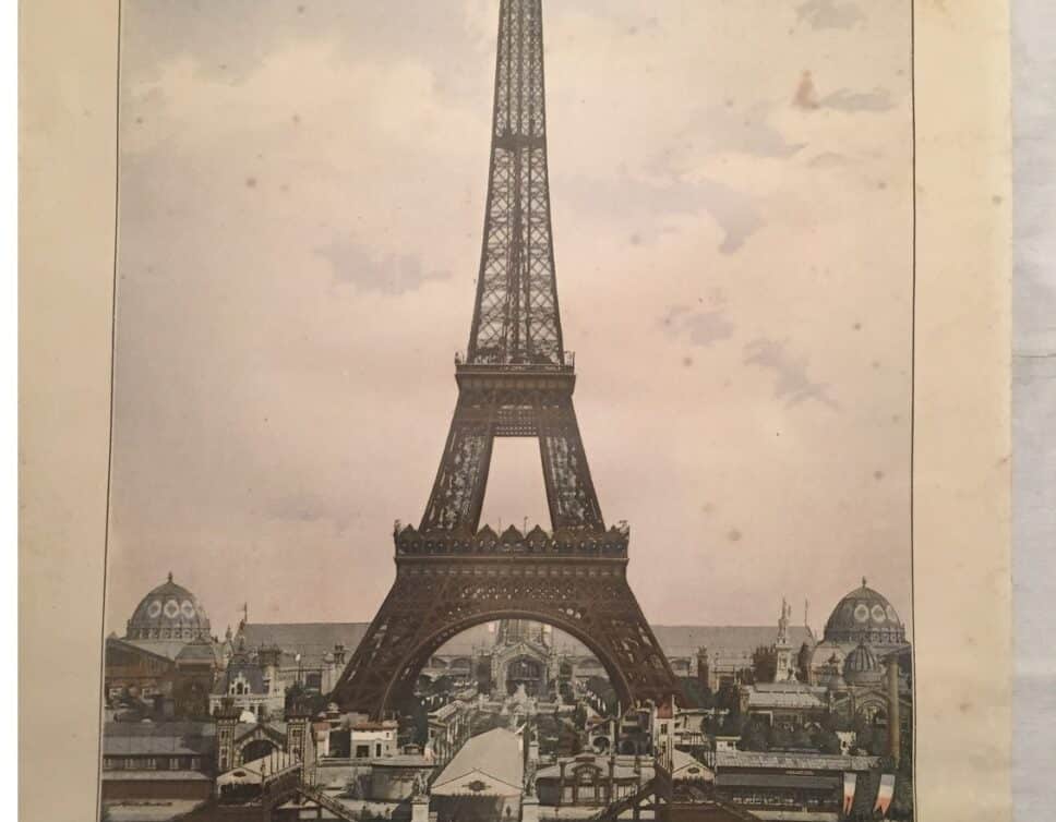 Affiche Tour Eiffel exposition universelle de 1889