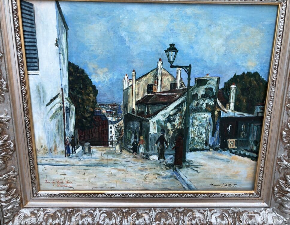 Peinture Tableau, Pastel: Rue Mont Cenis