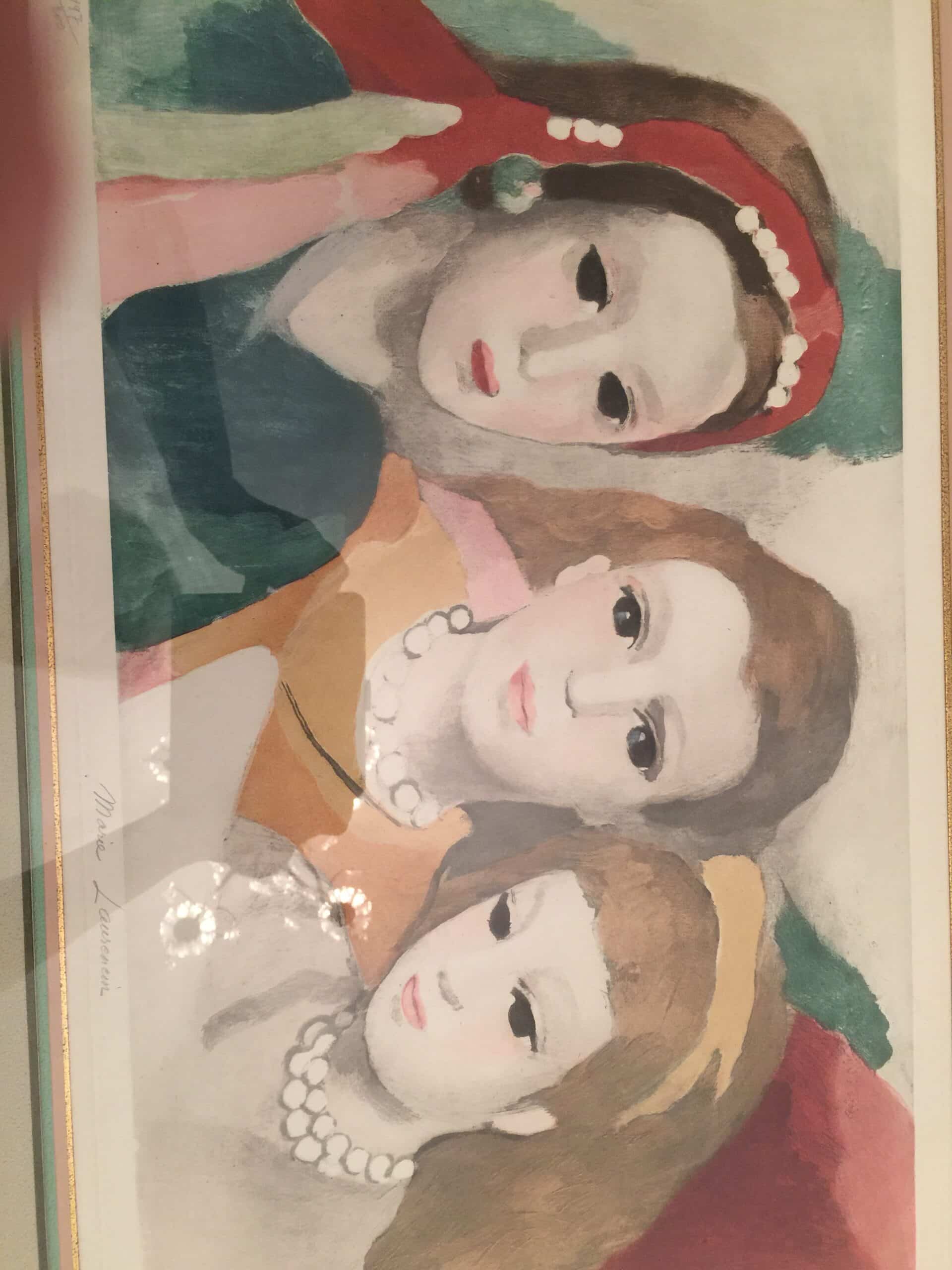 Peinture Tableau, Pastel: Les 3 jeunes filles