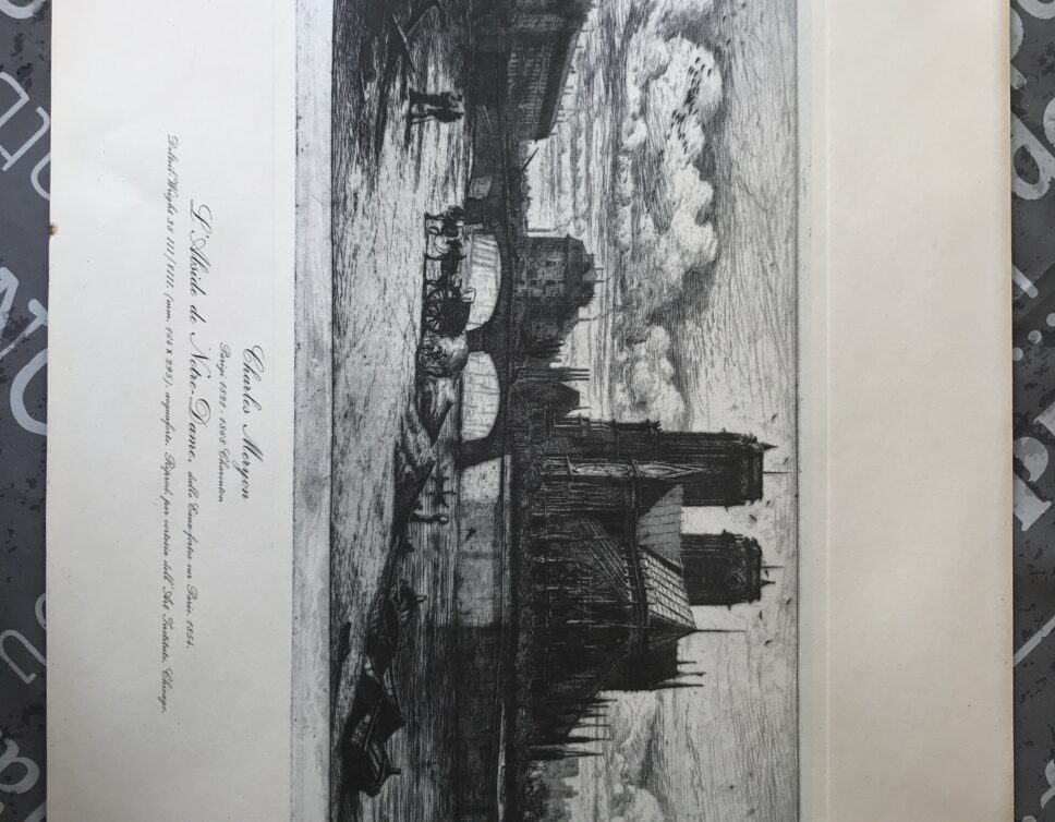 : L’Abside de Notre-Dame dalle Eaux-fortes sur Paris 1854