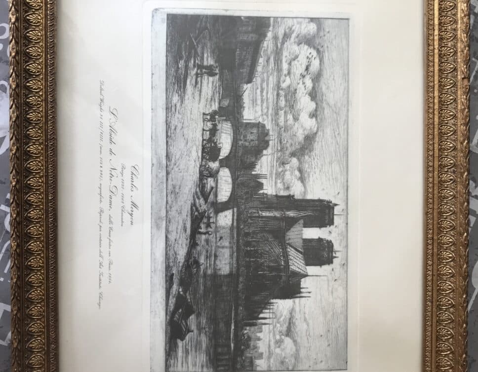 : L’Abside de Notre-Dame, dalle Eaux-fortes sur Paris 1854