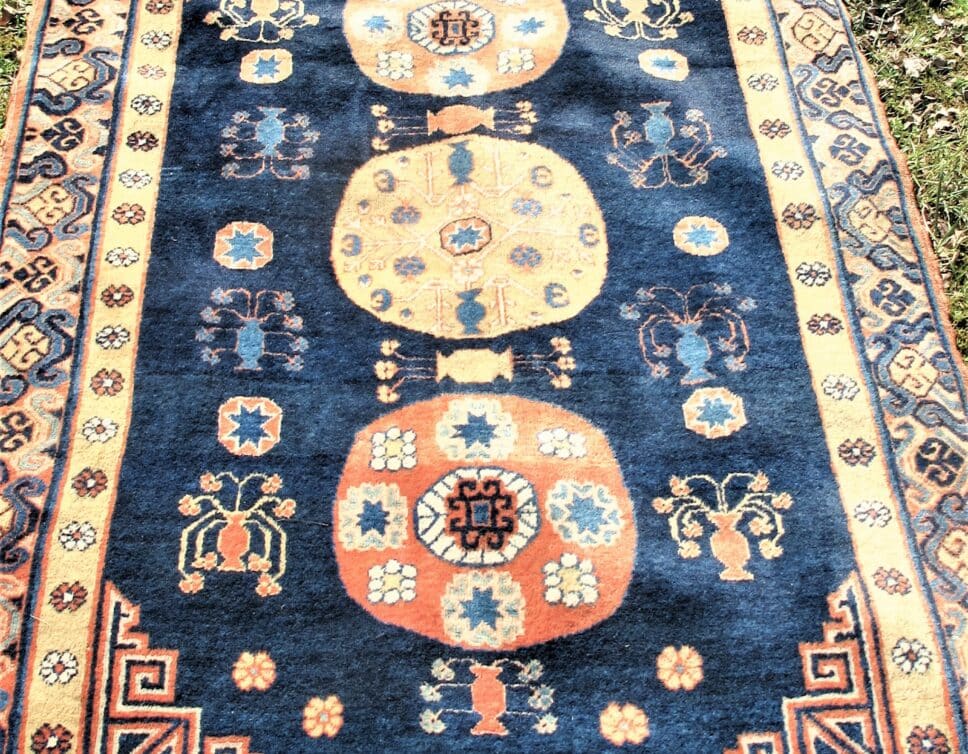 ancien tapis Samarkand Khotan