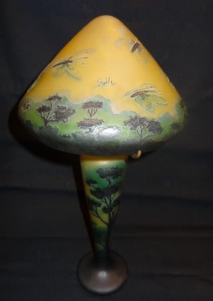 lampe champignon Gallé